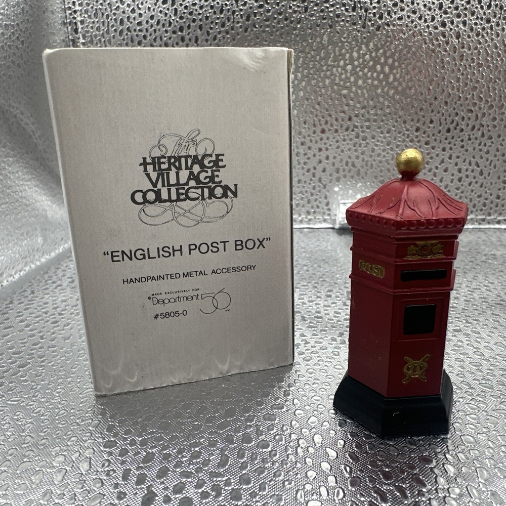 Department 56 English Post Box Heritage Village Retired Accessories‎ #5805-0